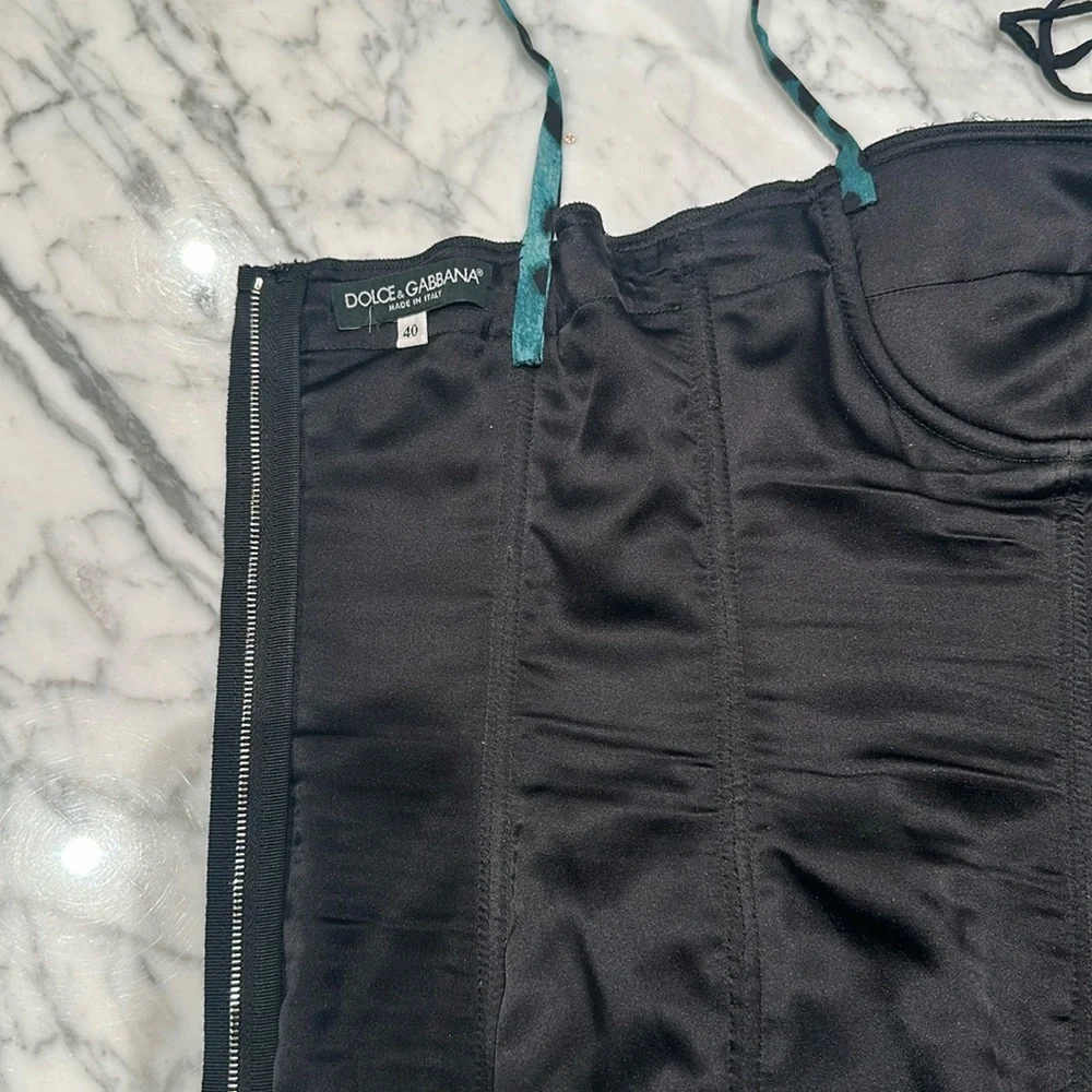 Dolce & Gabbana Turquoise Leopard Corset - Picture 5 of 11